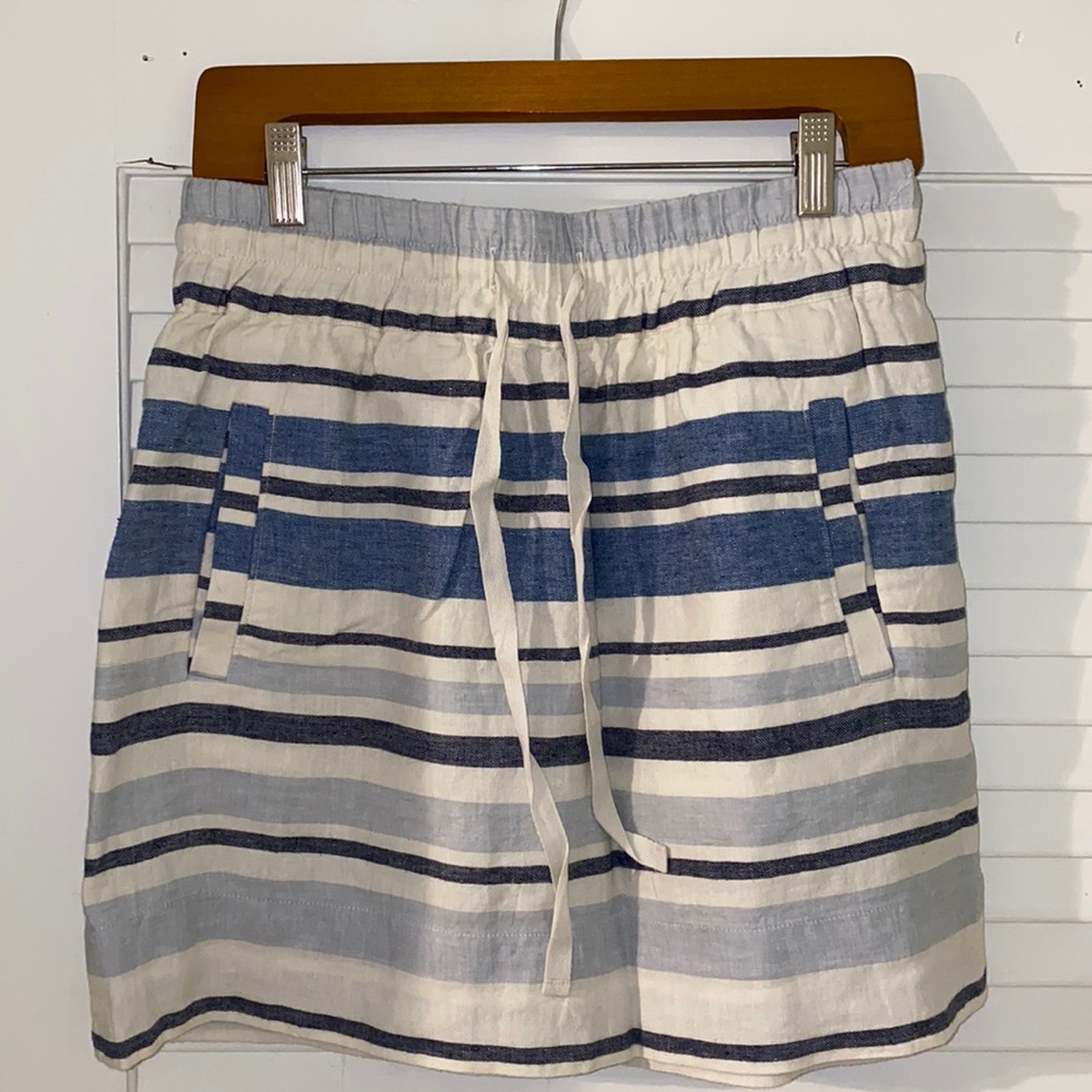 Nautical striped skirt